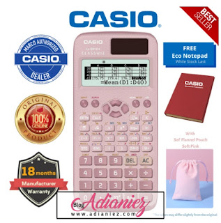 Kalkulator Saintifik Casio Pink | Beli untuk Nurin, calon SPM 2022/23