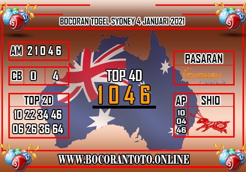 Bocoran Togel SDY 4 Januari 2021 Bocoran Sydney Hari ini