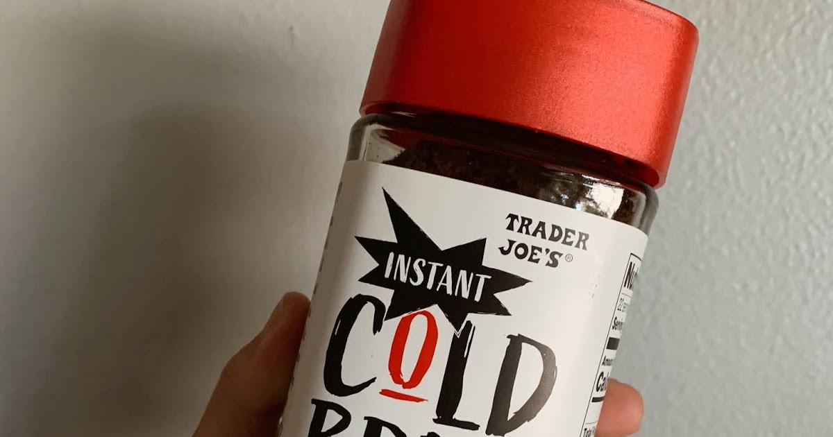 Trader Joe's Instant Cold Brew Coffee