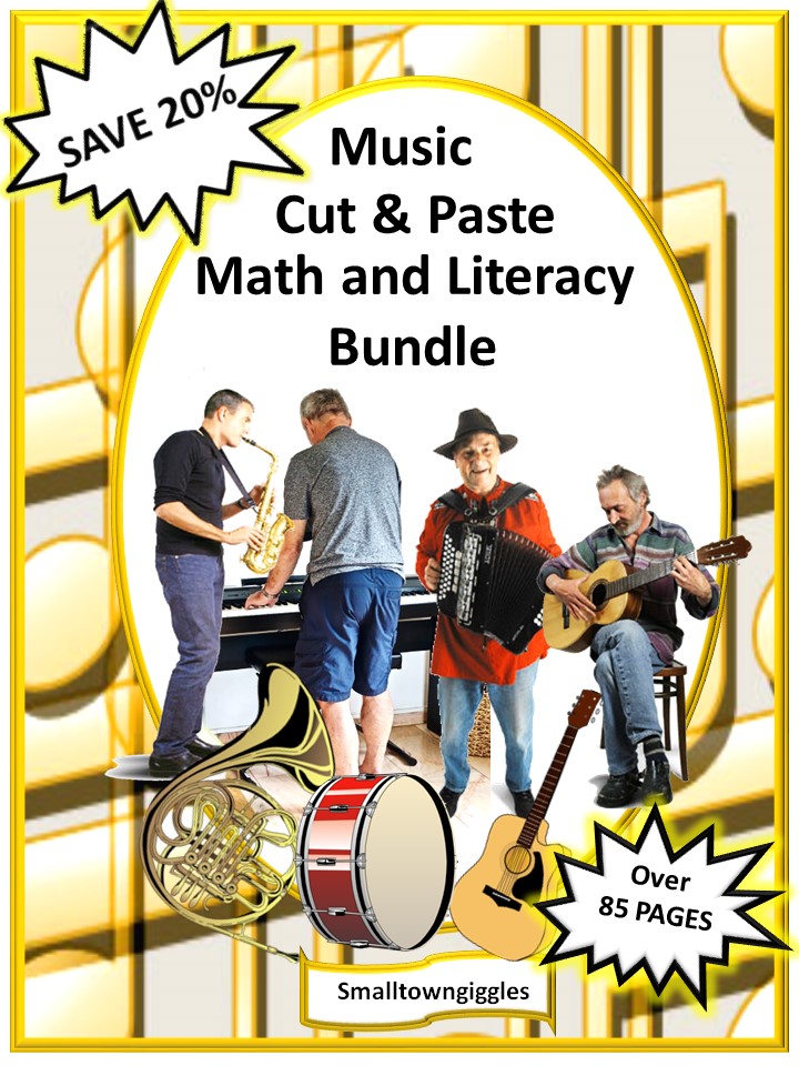 Music Themed Math and Literacy Bundle