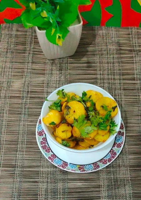 simple arbi fry recipe with step by step photos