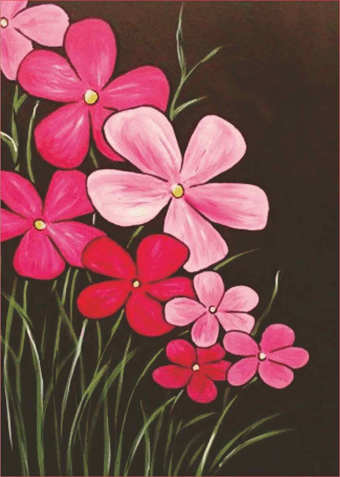 Terpopuler 30 Lukisan Bunga Mawar Simple - Galeri Bunga HD