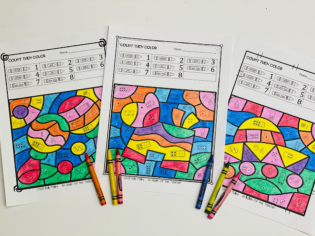 Cinco De Mayo Subitizing Color By Number Worksheets
