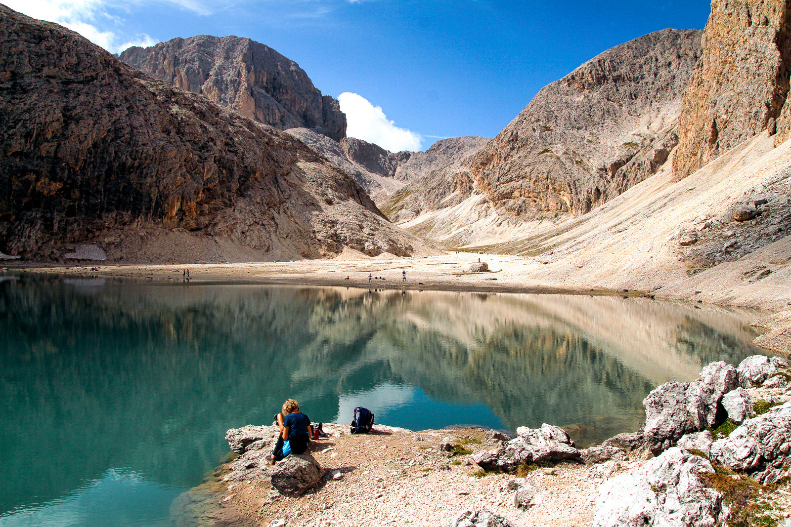 Al lago di Antermoia dalla val Duron