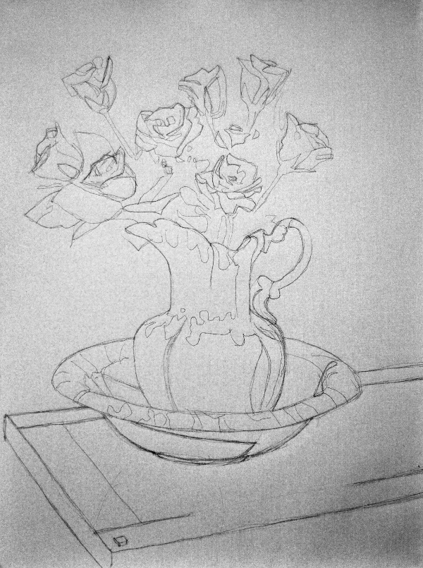 David Larsen Fine Art Underdrawing