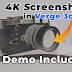 Now you can take 4k high resolution screenshots in Verge 3d, (demo included)