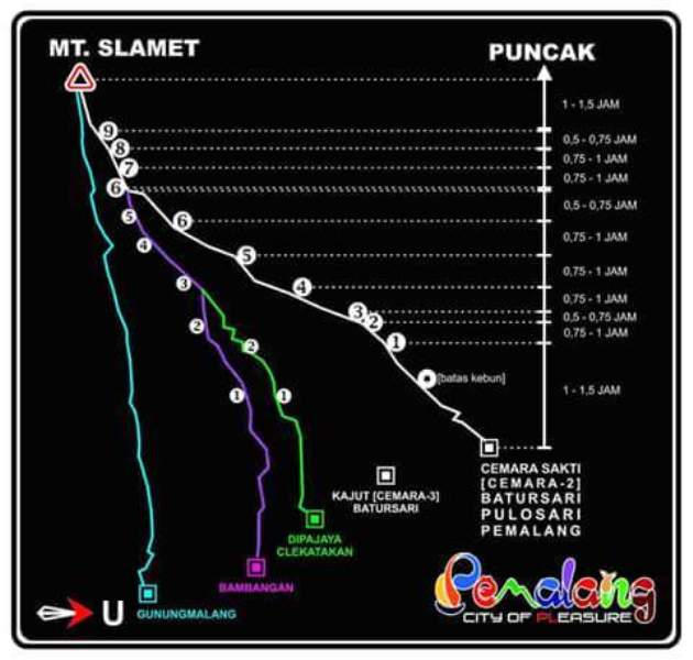 Jalur Pendakian Gunung Slamet via Cemara Sakti