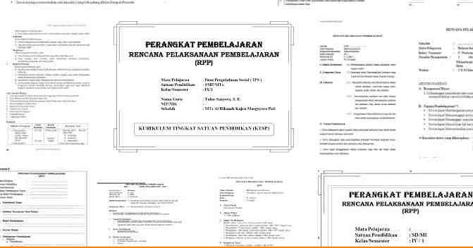 Contoh RPP KTSP SD, SMP, SMA Lengkap Revisi 2017 - Contoh RPP KTSP
