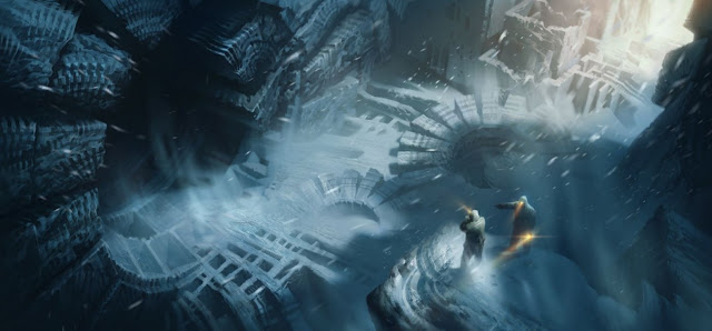 Гильермо дель Торо до сих пор мечтает снять фильм по «Хребтам безумия». Интересно, как бы выглядел этот город у него? (художник: Ivan Laliashvili)