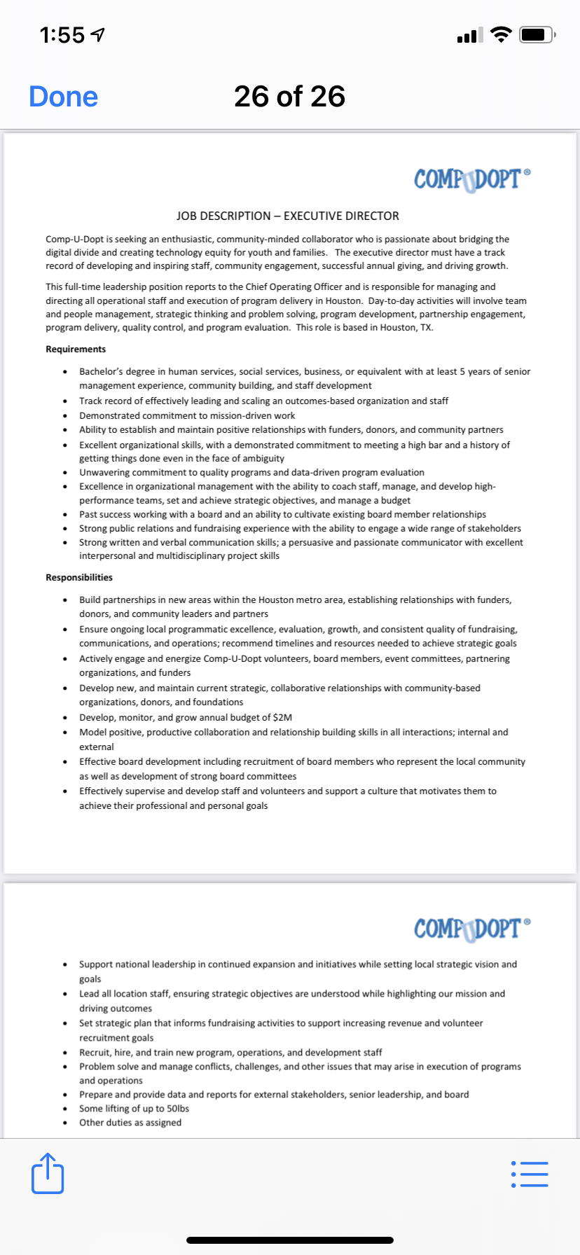 Efamily News JOB Executive Director