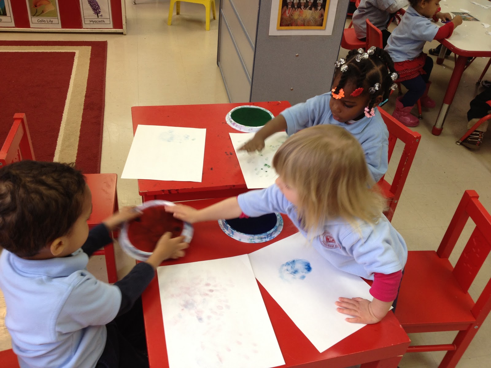 HH Preschool Class Reflections: Stamp Pad Art Activity