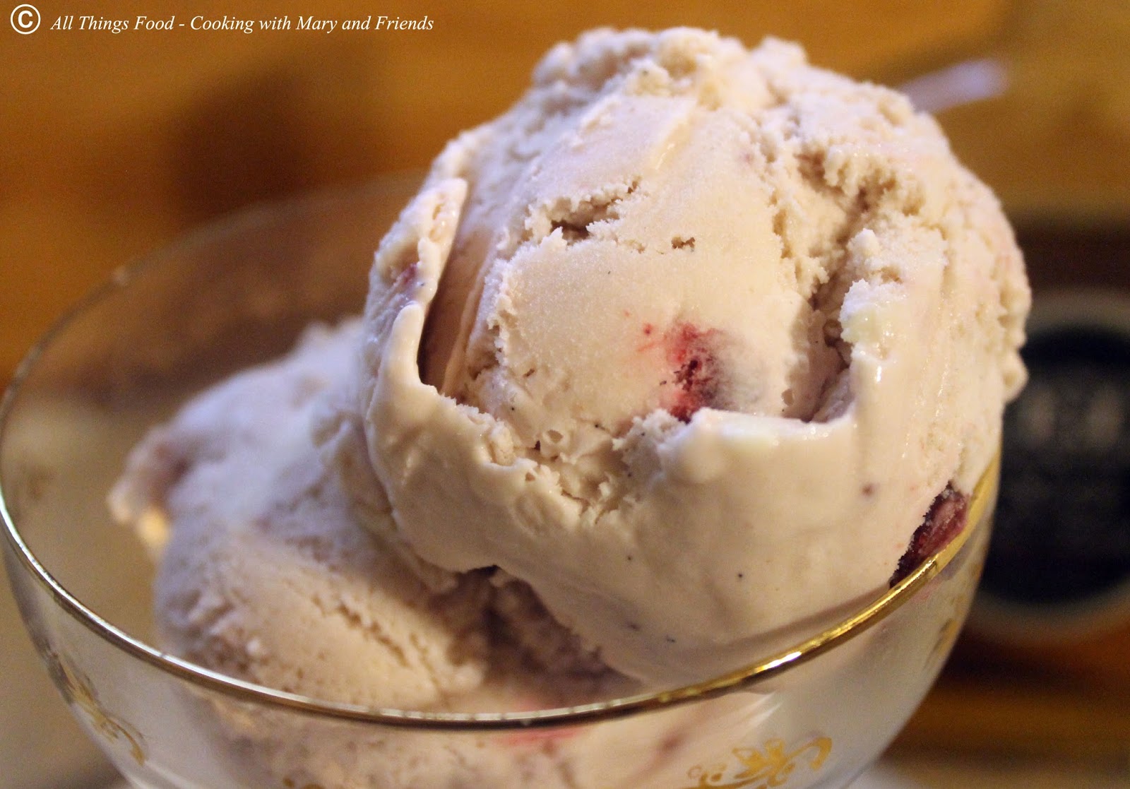 Cooking With Mary and Friends Brandied Cherry Ice Cream