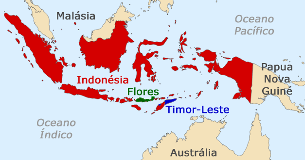 N UTICO ILHA DAS FLORES Indon sia - Mapa Flores Indonesia 