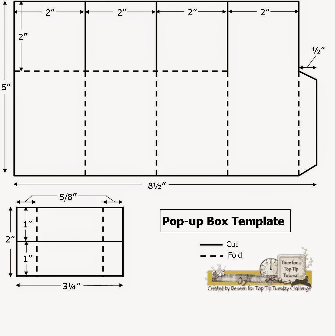 A Path Of Paper Top Tip Tuesday Numbers Challenge And Pop Up Box Template