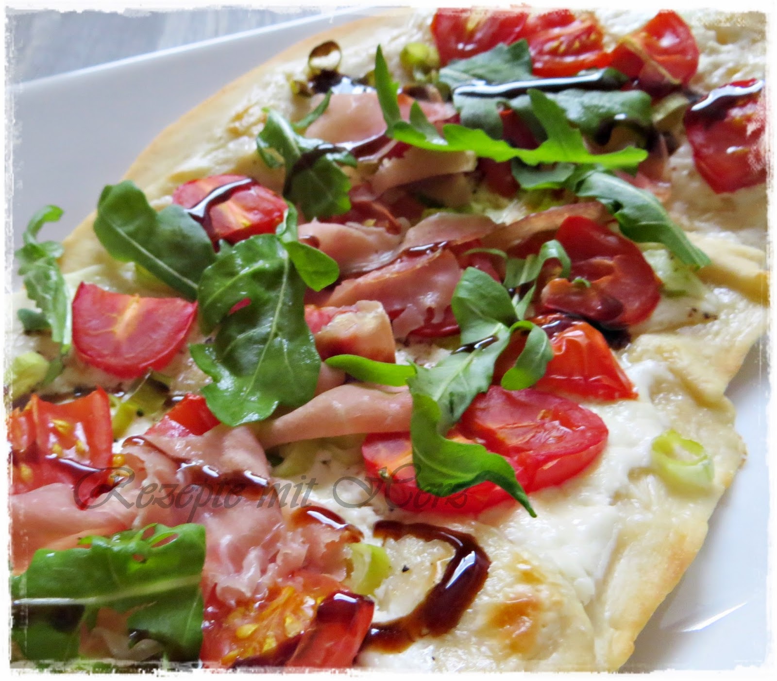 Rezepte mit Herz: Flammkuchen mediterran