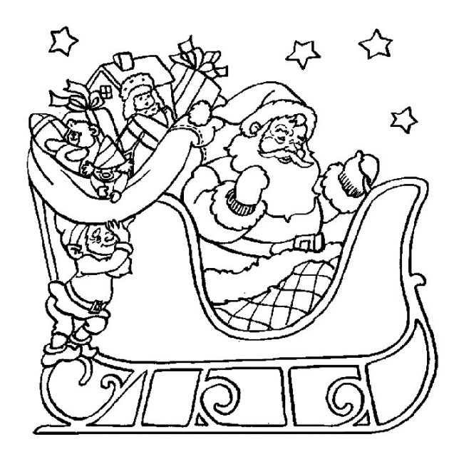 papa noel coloring pages - photo #3