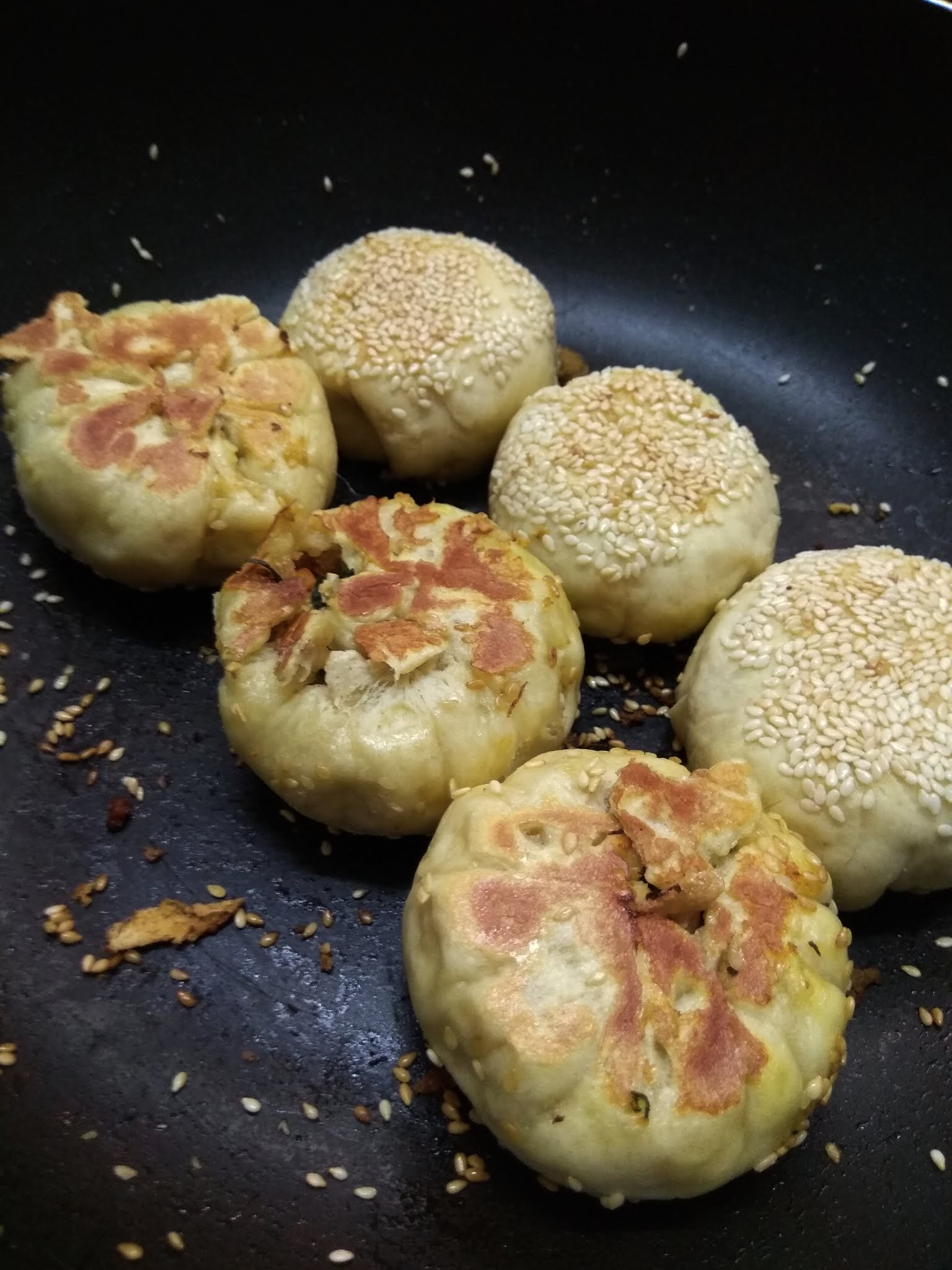 Elinluv's Tidbits Corner Pan Fried Steamed Buns