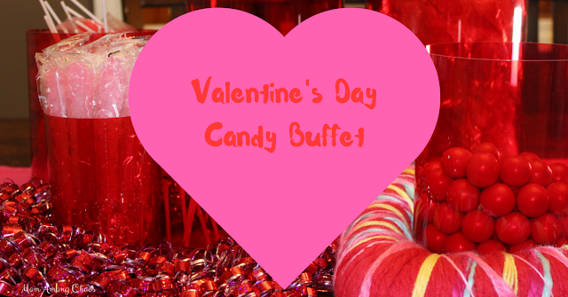 Valentine's Day Candy Buffet, candy buffet, kids, Valentine's Day