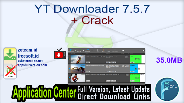 YT Downloader 7.5.7 + Crack_ ZcTeam.id