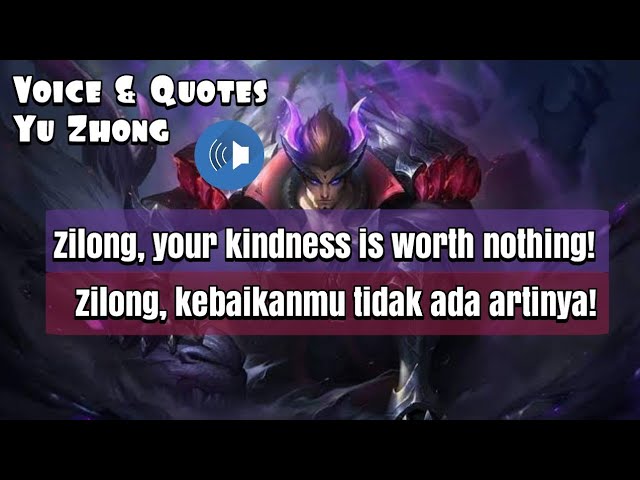 Suara Dan Kata Kata (Quotes) Chou Iori Yagami Skin KOF - ZennIndo