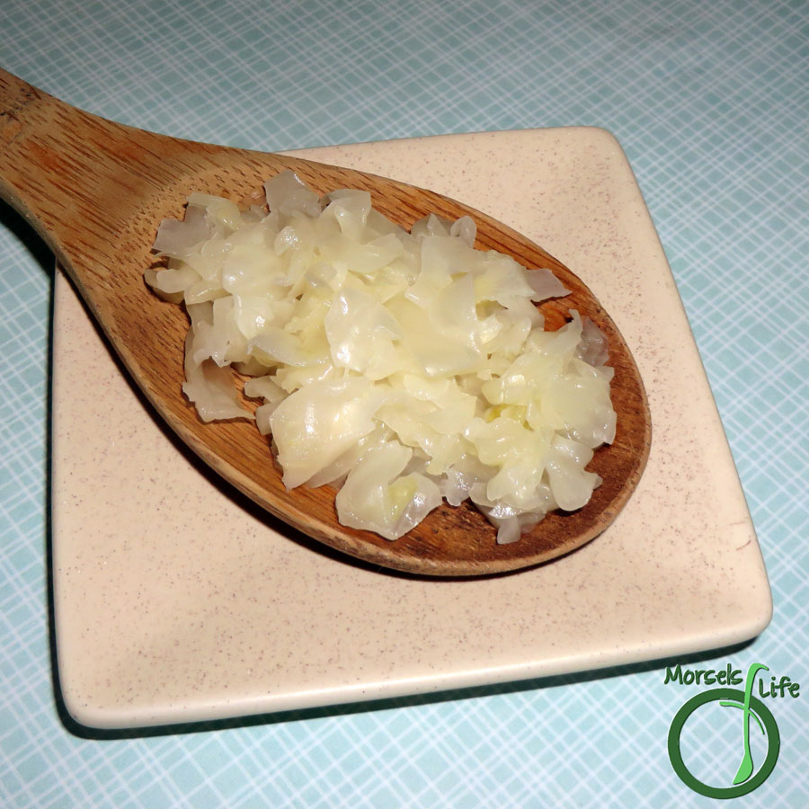 Morsels of Life - Sauerkraut - A basic lacto-fermented sauerkraut. Perfect as a side to some sausage and great for gut health!