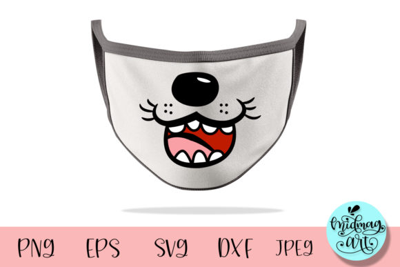 Funny Dog Face Mask Svg, Face Mask Svg