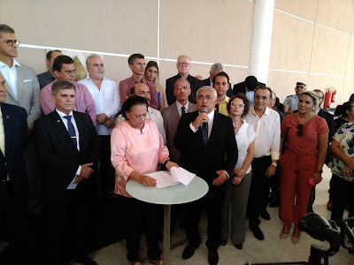 Deputada Eudiane Macedo participa de solenidade de entrega material e viaturas para a PMRN