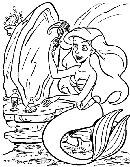 Ariel Little Mermaid coloring.filminspector.com