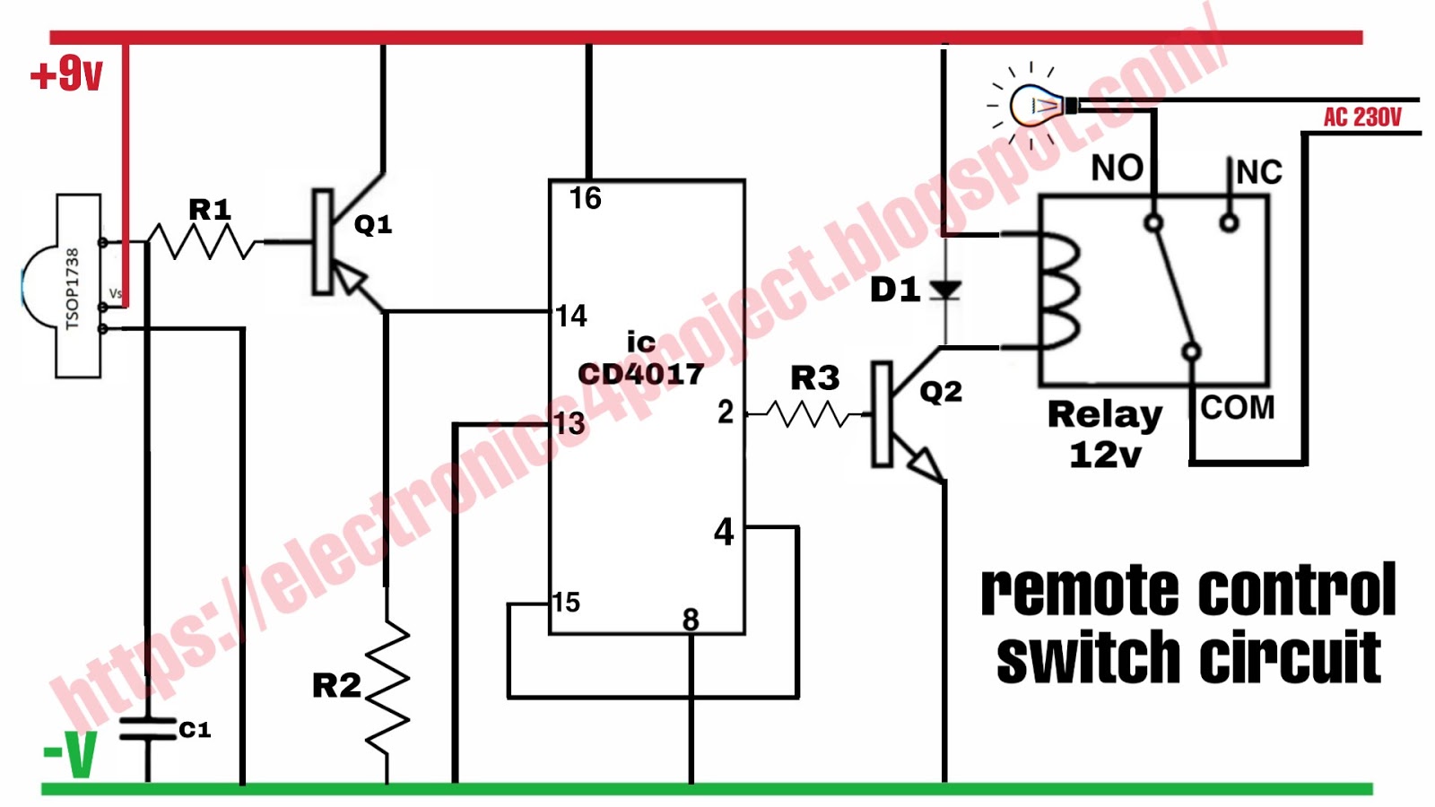 remote control switch circuit diagram