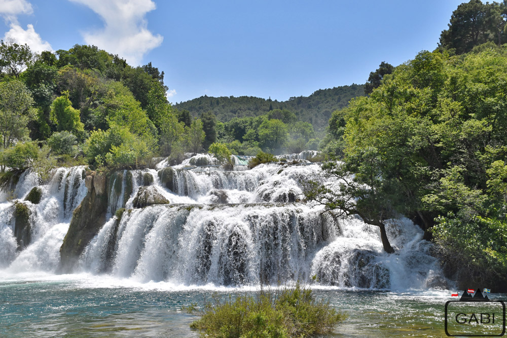 Chorwacja park Krka, wodospady