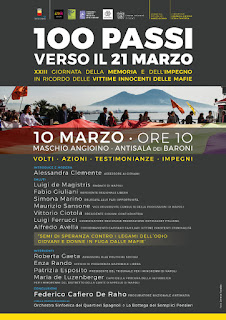 A Napoli l'iniziativa "100 passi verso il 21 marzo"