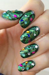 3d nail christmas tree nails