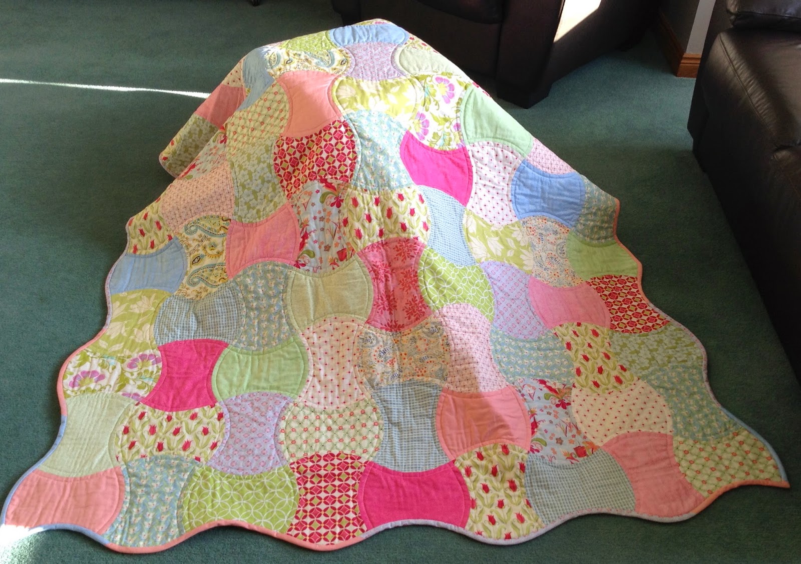 Sew Me Apple Core Epp quilt