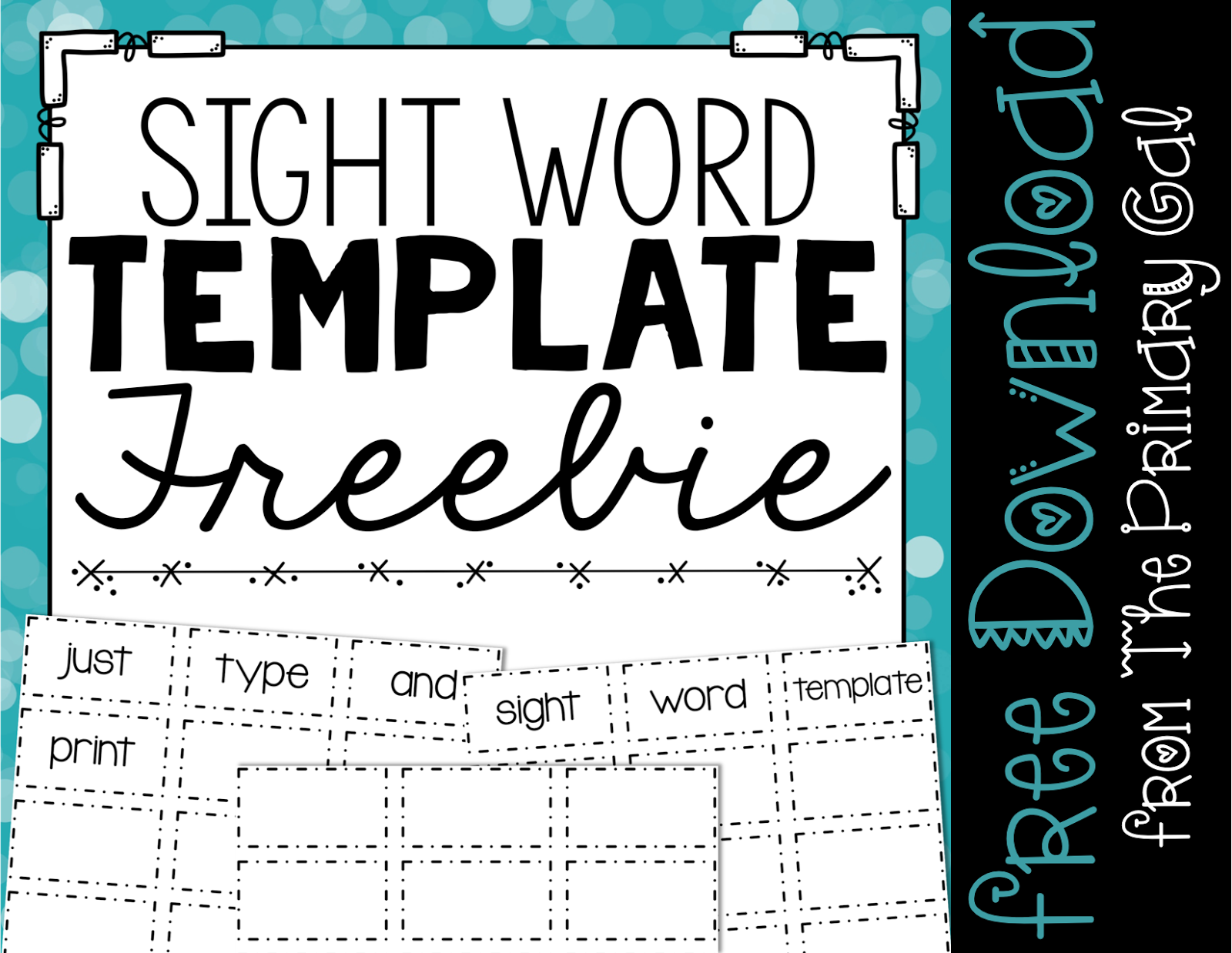 Struggling to assess your student's sight word knowledge and help them practice missed words? This FREE template is perfect for quickly creating flash cards for your students.