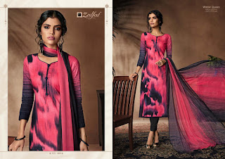 Zulfat Designer Winter Queen Woolen  Salwar Kameez Collection At Diwan Fashion