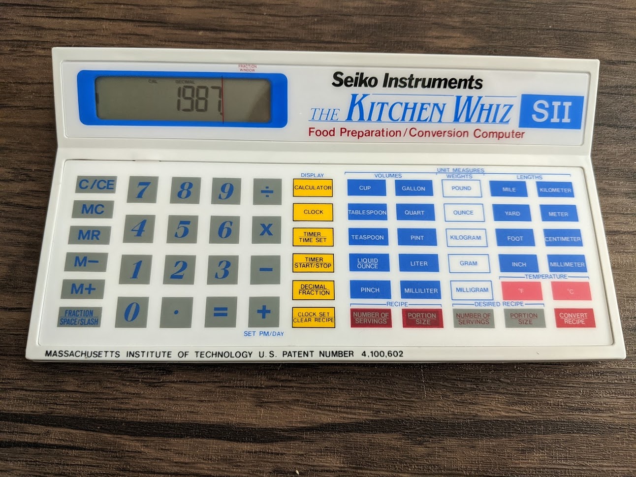 The Calculator Review: Calculator Review: Seiko Instruments The Kitchen  Whiz SII