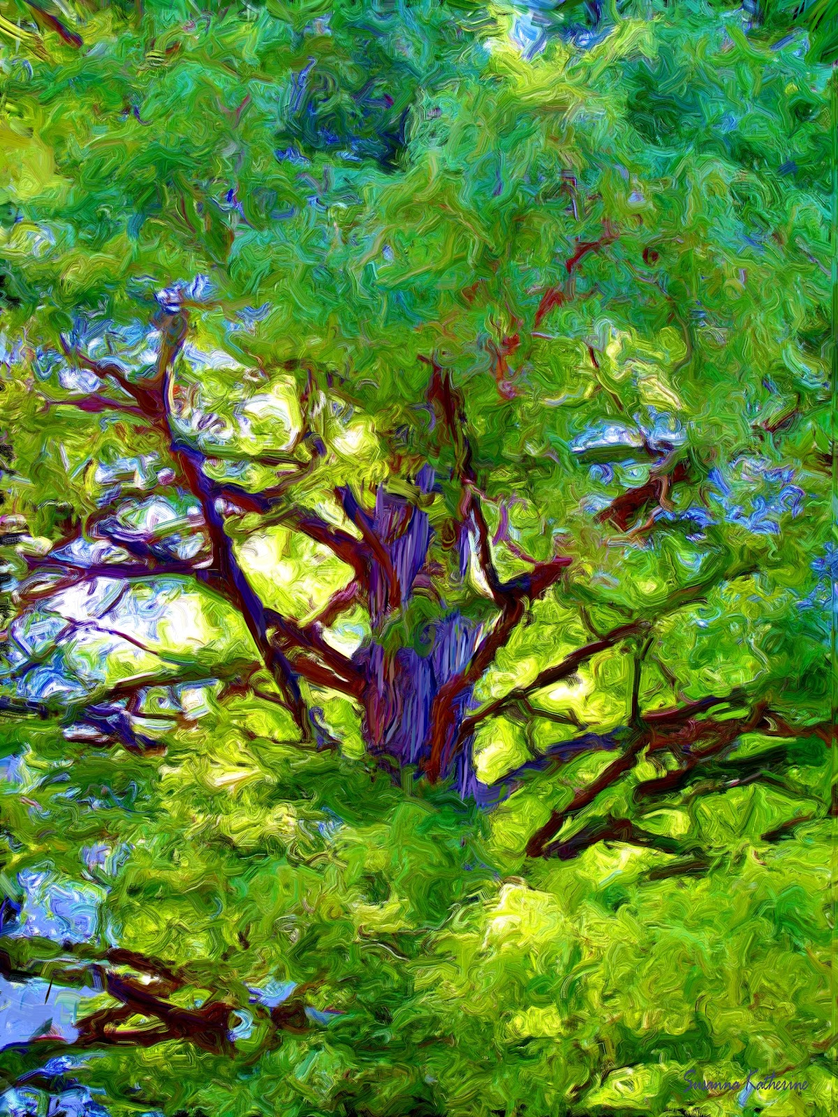 Paintings-of-Artists-Original-Unusual- Art: Painting Of Trees Inner