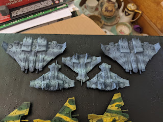 Tau fleet after airbrushing