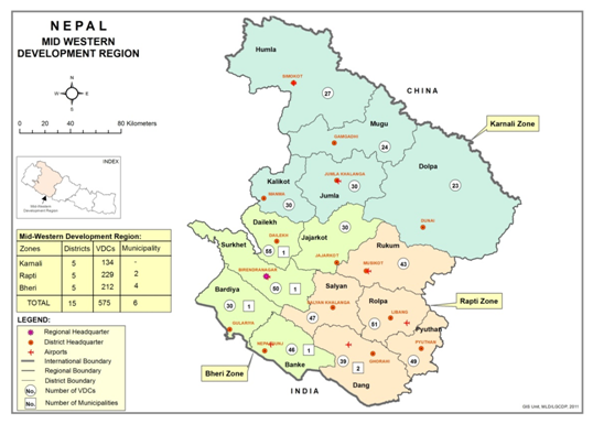 Western Development Region Map We, Our Community And Nation - Questions And Solutions