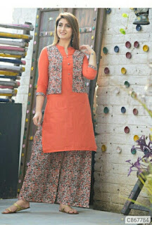 Pretty Cotton Solid With Button Kurti