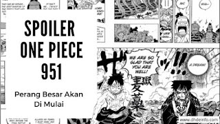 Spoiler One Piece 951 : Perang Besar Akan Di Mulai