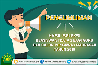 Beasiswa Strata 2 Bagi Guru dan Calon Pengawas Madrasah