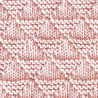 Pyramid Knit Purl Stitch