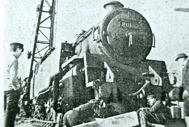 80180 derailed at Stokes Bay Junction 1969