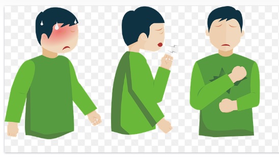 Persona con Ropa Verde con Sintomas de Diabetes Persona con Ropa Verde con Sintomas de Diabetes