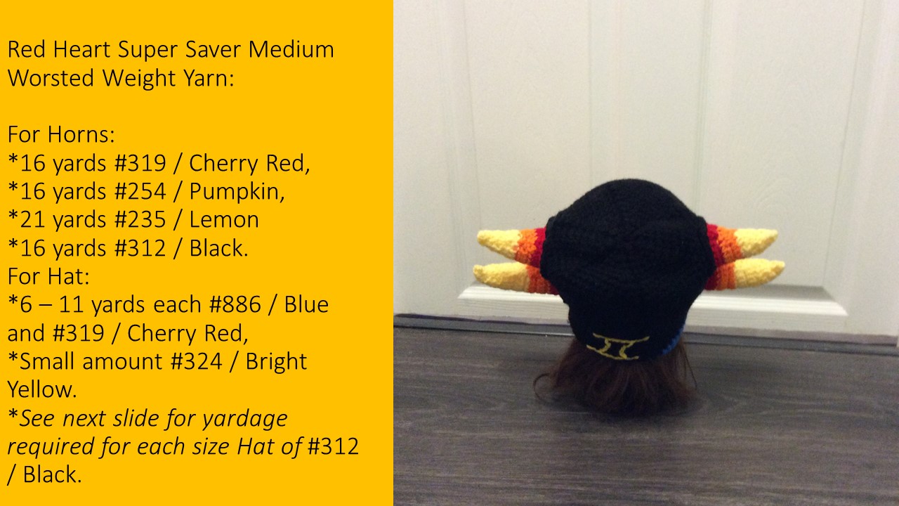 Candy Corn Horns Gemini Candy Corn Horns Hat Crochet Pattern