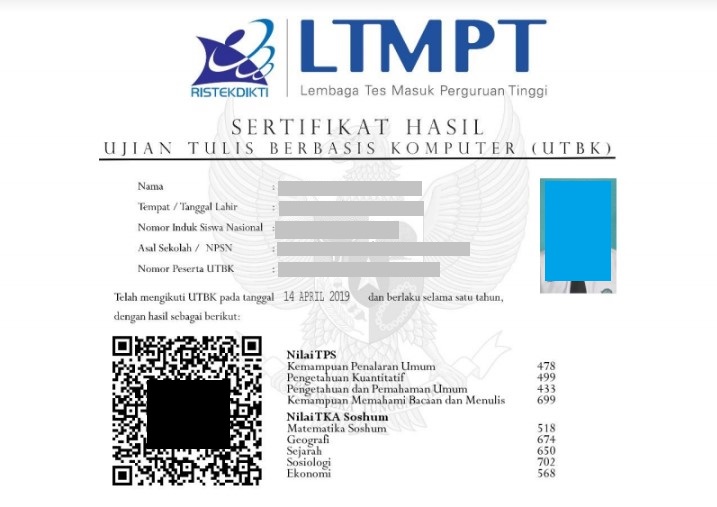 Nilai Utbk Untuk Masuk Perguruan Tinggi Seputaran Guru