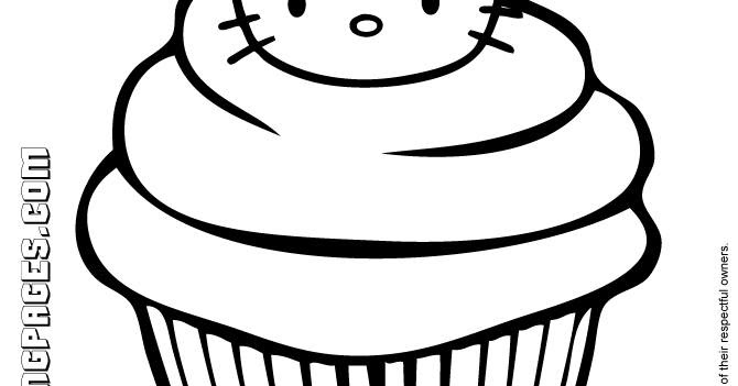 PELANGI UNA: bahan mewarnai untuk cupcake hello kitty