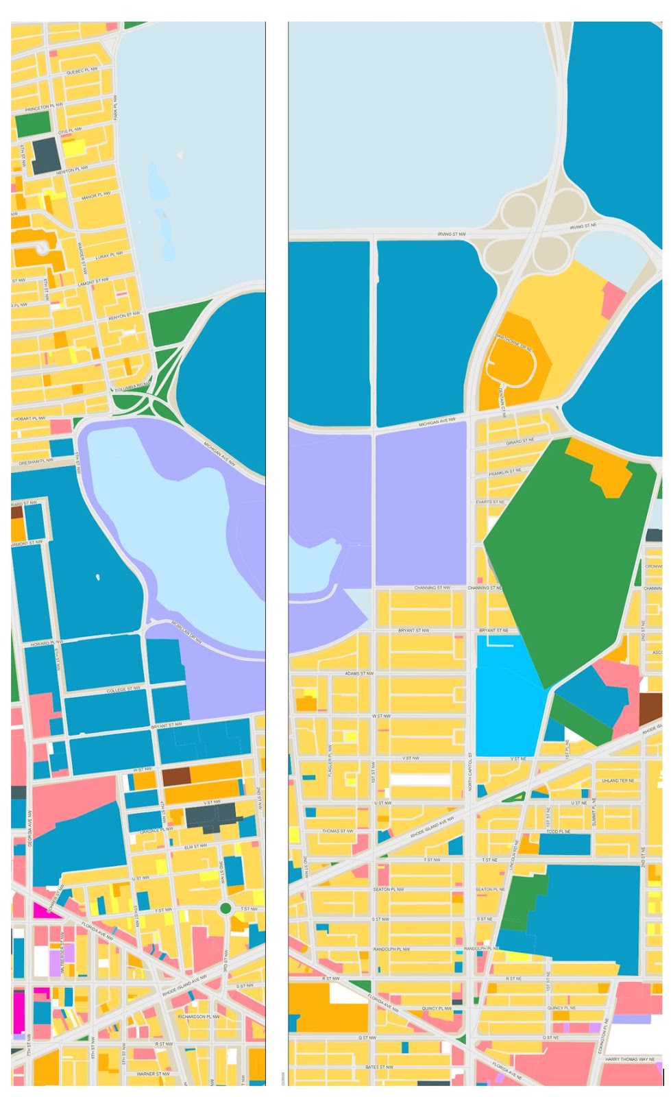 bloomingdale comparing the DC Office of Planning's Current Land Use