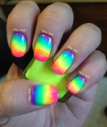 neon nail designs nails ombre rainbow pretty bright colors polish vixen easy colorful colour summer cool inspiration tutorial unas compliments